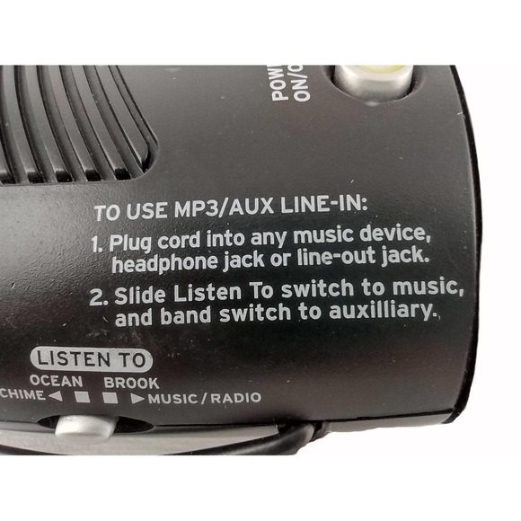 Timex T1201 Nature Sounds Clock Radio MP3 Line-IN Blk Red LED Auto DST Time Set - Picture 8 of 15